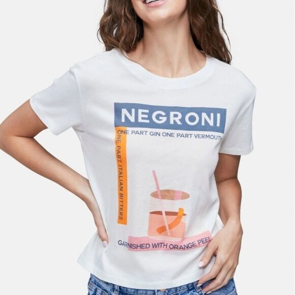 NEW WILDFOX NEGRONI MIXED DRINK COCKTAIL BARTENDER TEE TSHIRT M MEDIUM NWT - Picture 7 of 7